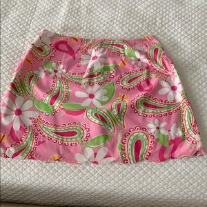 Lilly Pulitzer scalloped bottom mini skirt